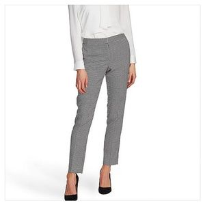 Vince Camuto Mini Houndstooth Skinny Ankle Pant